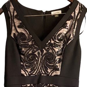 Calvin Klein black tie dress